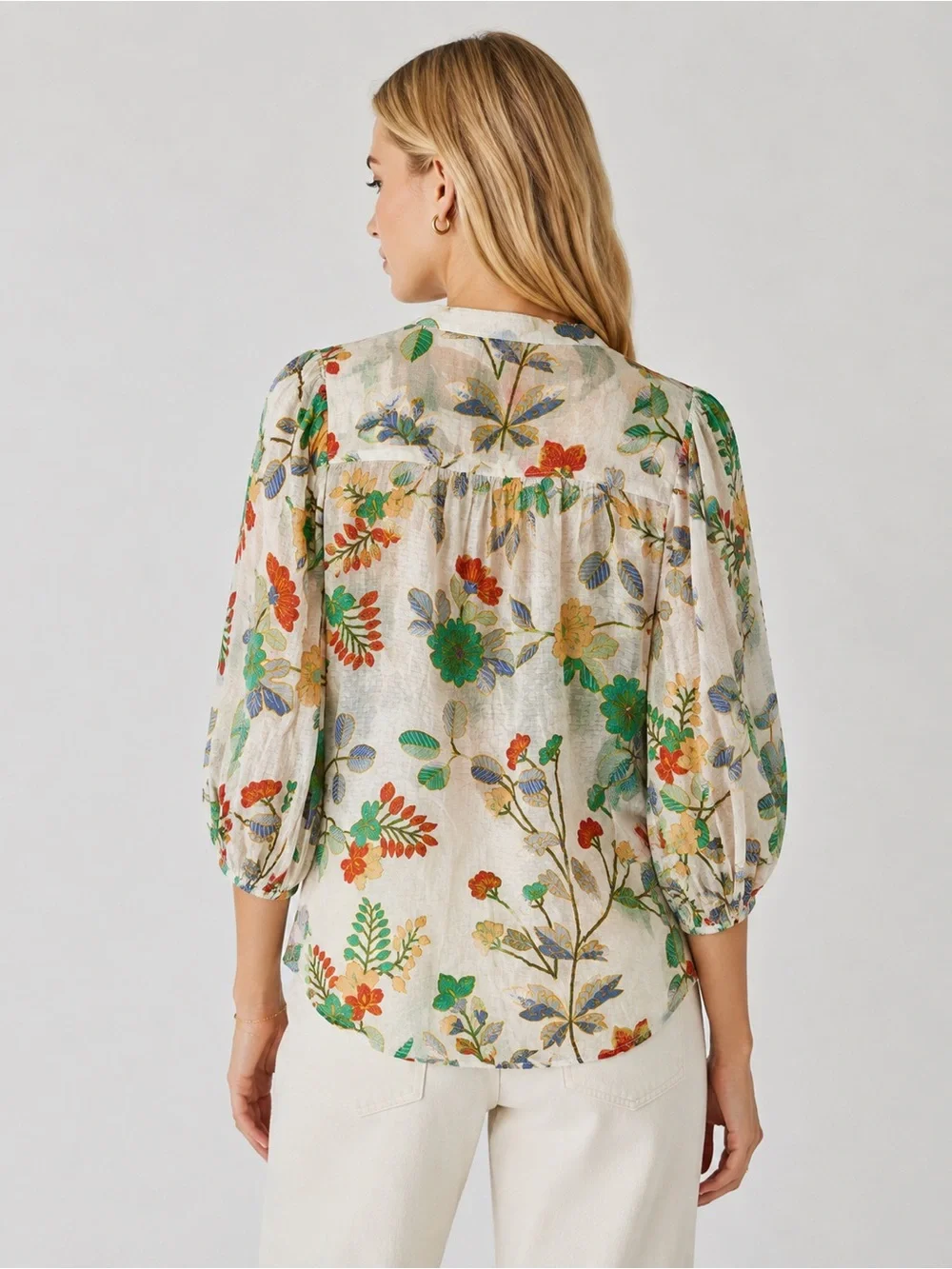 Maeve by Anthropologie Kalapana floral Button Front Blouse Size 0 6036
